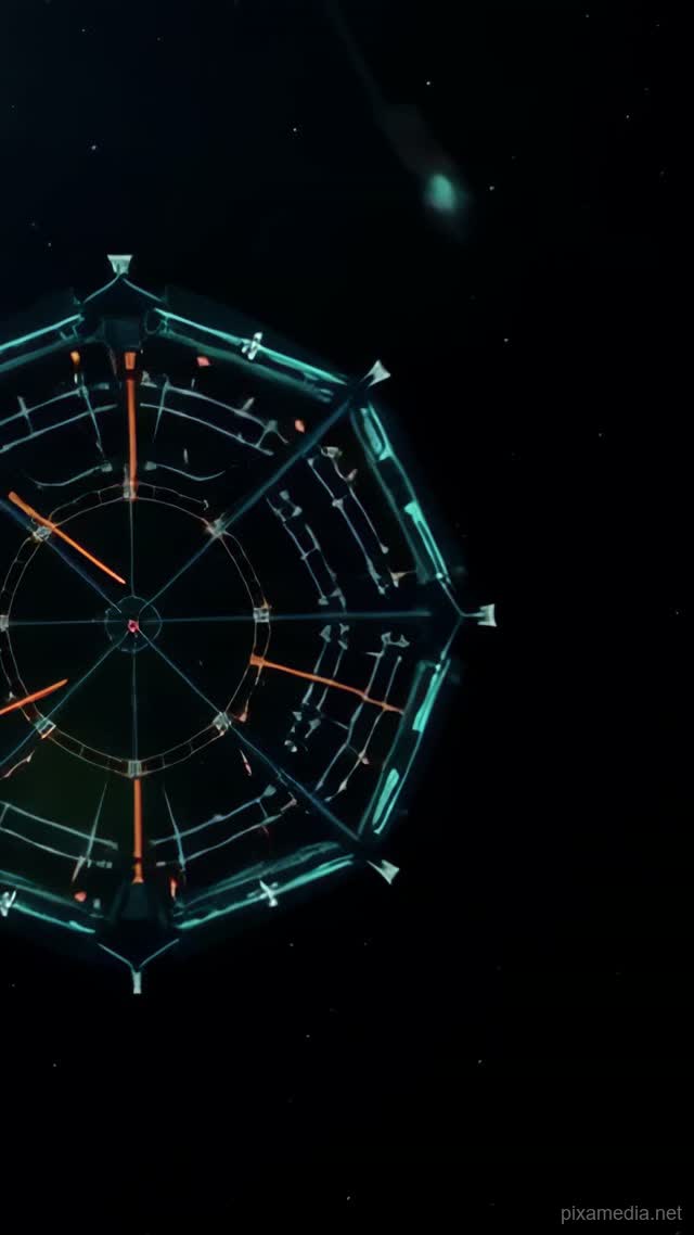 HUD of the Void - Motion Graphics AI stock